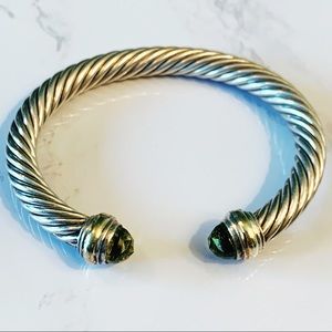 David Yurman 7mm Cable Bracelet with Prasiolite